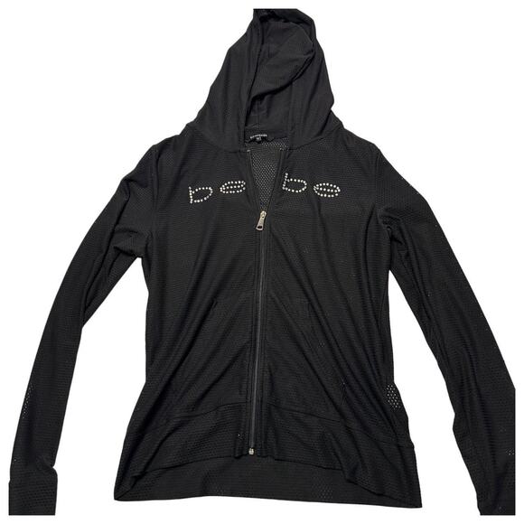 Bebe Sport 200s Lightweight Zip Up Hoodie Jacket Size XL - Picture 3 of 5